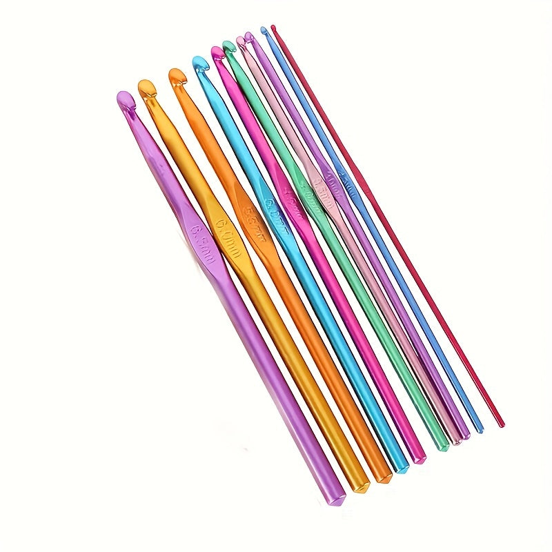 14pcs Crochet Set Knitting Needles Aluminum Kit for Knitter