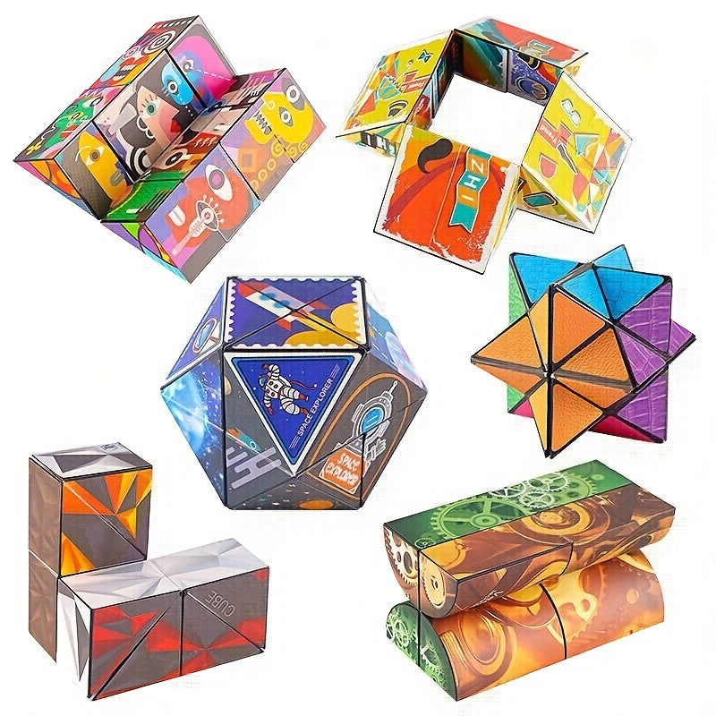 3D Changeable Magic Cube Anti Stress Fidget Toy Gift
