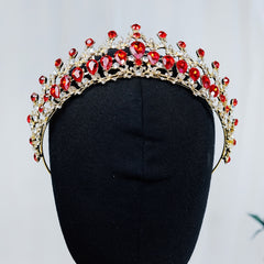 Rhinestone Crown Headband Princess Tiara Wedding Birthday