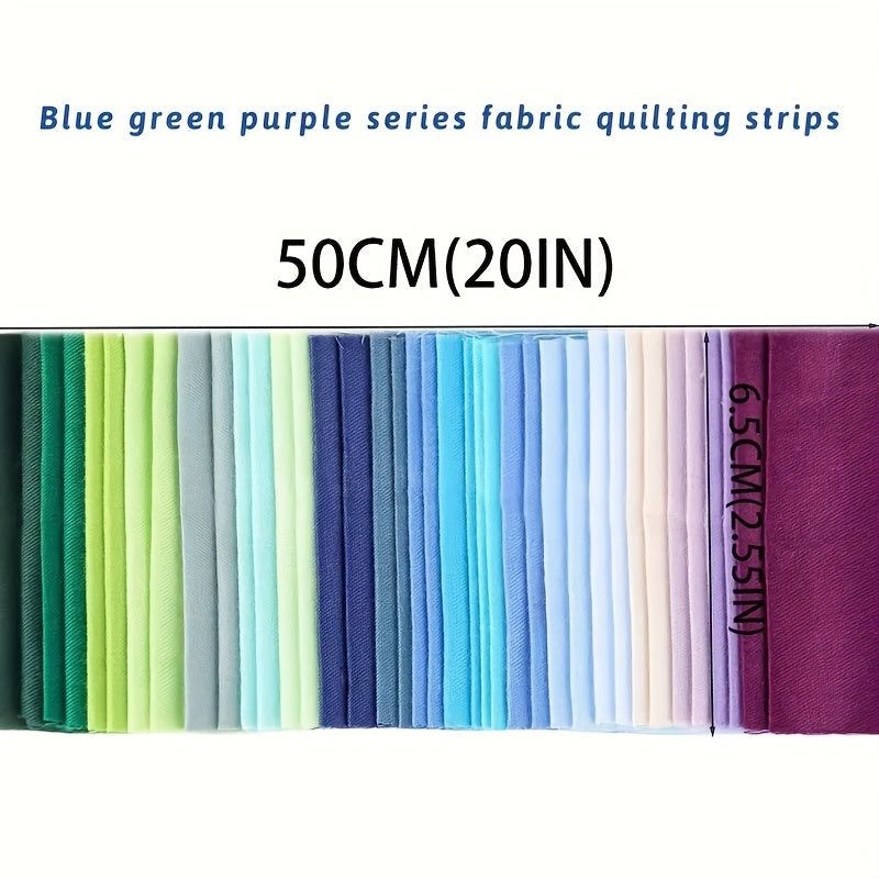 40pcs Solid Cotton Fabric Colored DIY Hand Cloth Group