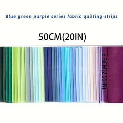 40pcs Solid Cotton Fabric Colored DIY Hand Cloth Group