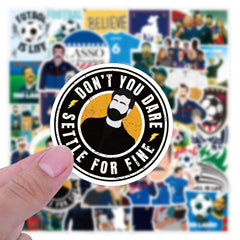 Soccer Coach Stickers 50pcs Waterproof Decals for Children Teens Girls