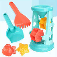 Kids Beach Toy Set Sand Shovel Hourglass Mold - Summer Gift