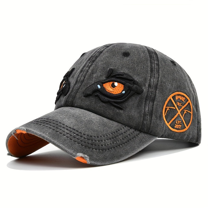 Cartoon Eyes Embroidery Baseball Cap Hip Hop Sports Hat