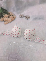 Floral Print Push-Up Bra Women's Lingerie