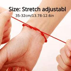 Classic Red Braided Rope Chain Bracelet Jewelry Gift Men Women Boys Girls Kids