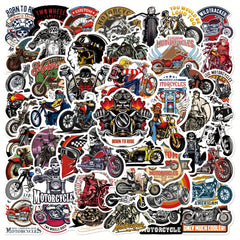 50pcs Rock Motorcycle Stickers Cross Motorcycle Waterproof Decoration Stickers
