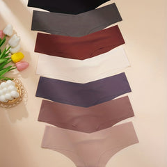 7pcs Seamless Thongs Soft & Stretchy Panties Women's Lingerie
