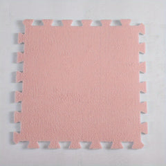 10pcs Plush Puzzle Foam Floor Mat - Comfort & Anti Slip Protection