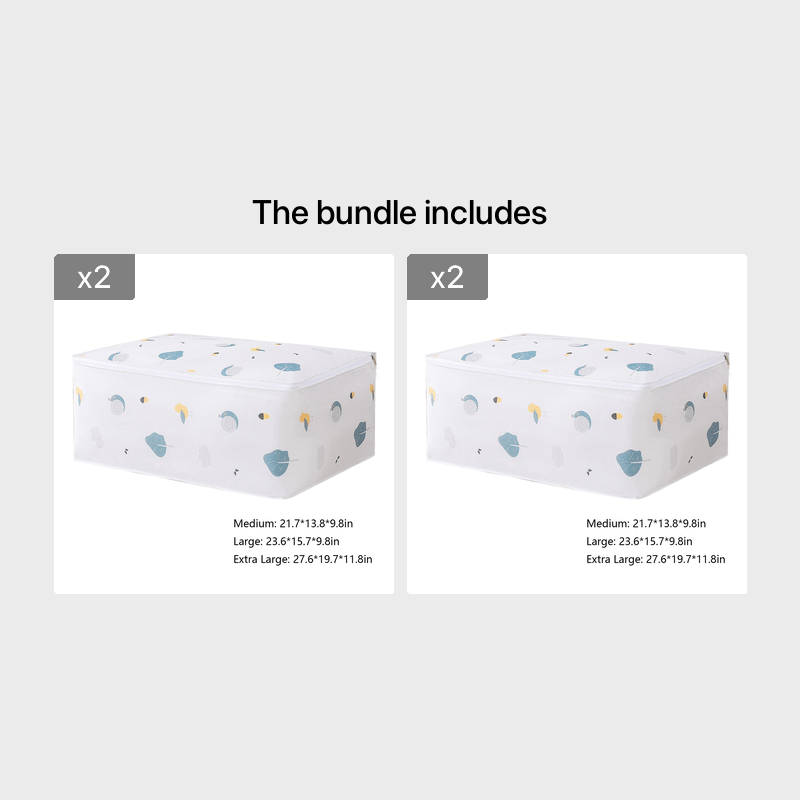 Extra Large Storage Bags Clothes Storage Bins Foldable Closet Organizer