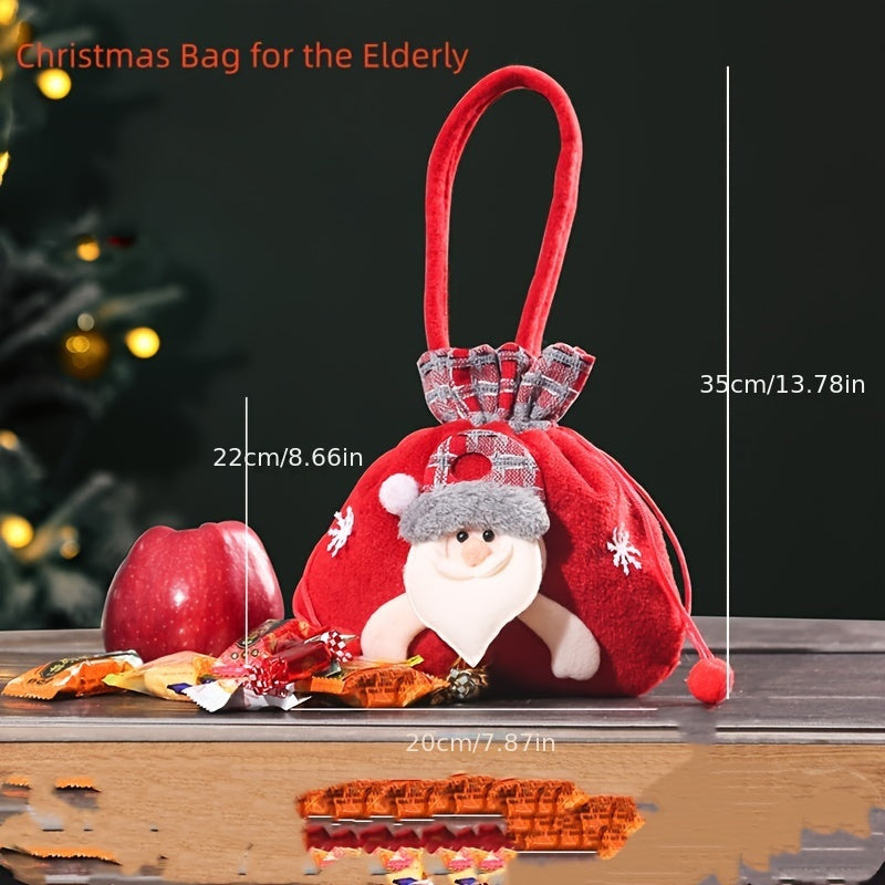 Christmas Small Gift Bag Tote Bag Candy Peace Fruit Bag