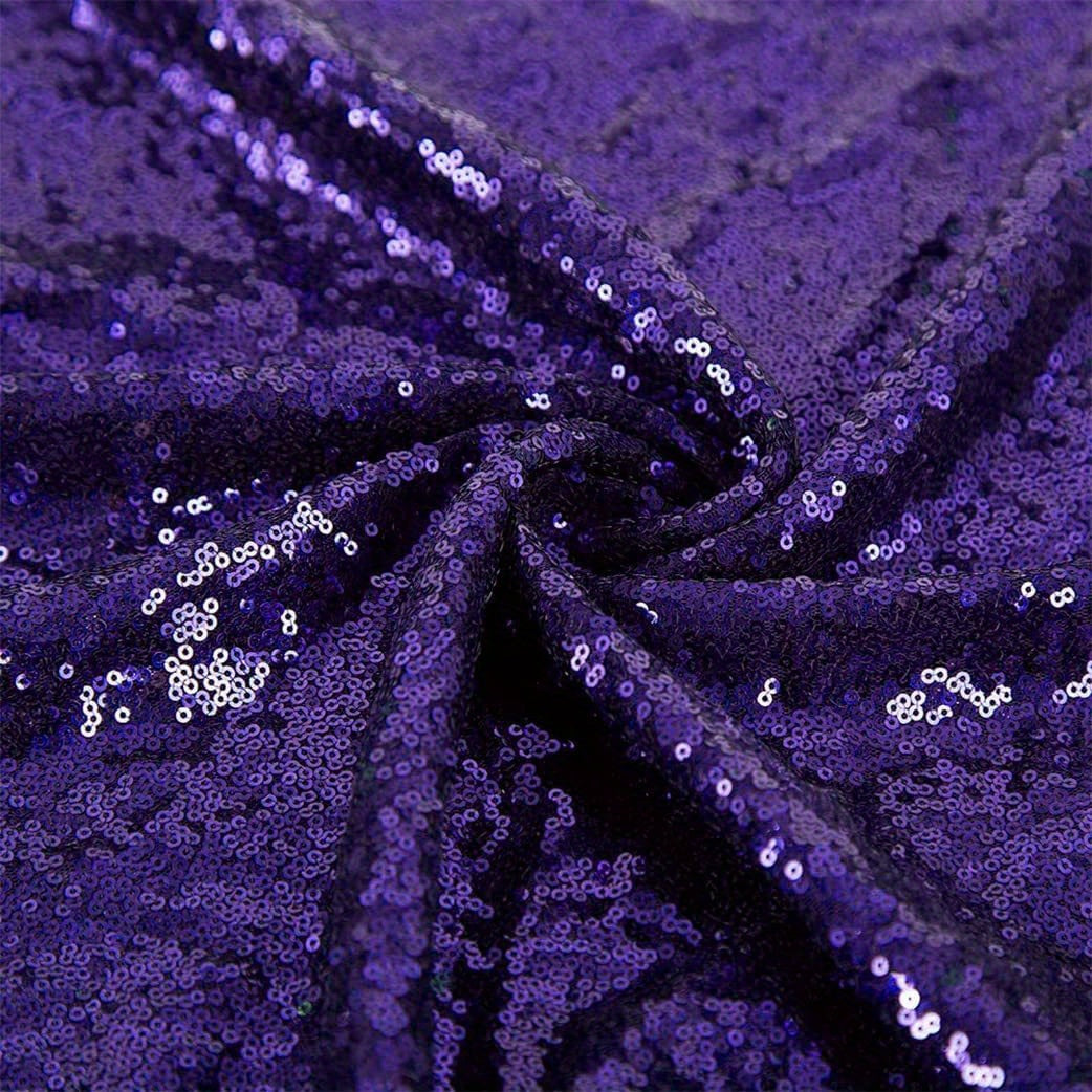 5 Yards Sequin Fabric Glitter Embroidery DIY Sewing Table Runner Tablecloth