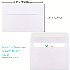 70 Packs A4 Self Seal Envelopes for Invitations - Weddings, Showers, Photos