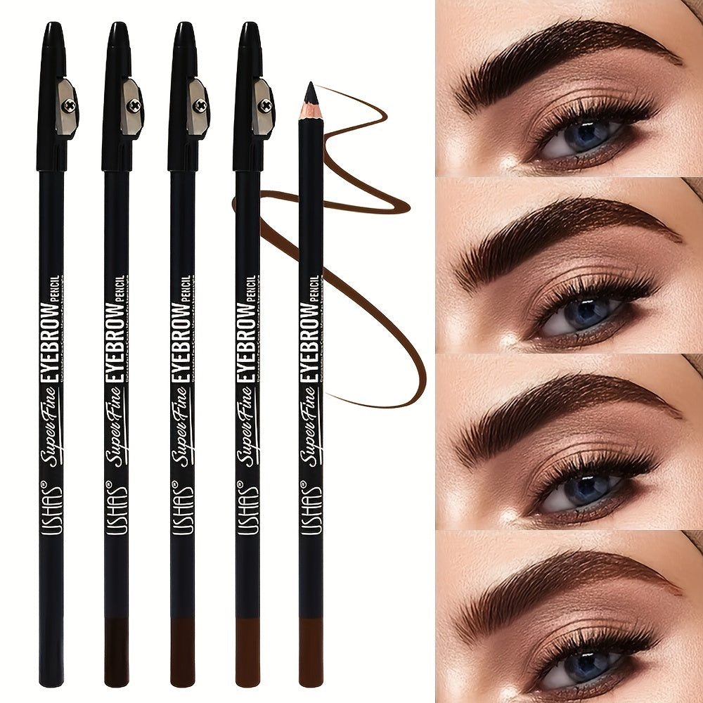 4-Color Eyebrow Pencil Eyeliner + Sharpener