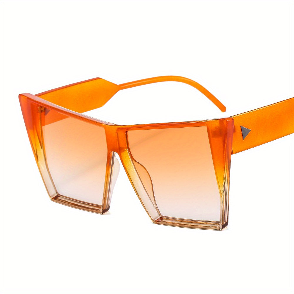 Oversized Square Frame Sunglasses Gradient Lens Glasses UV400
