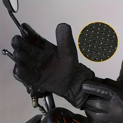 Men's Winter Velvet Waterproof Warm Gloves For Outdoor Skiing Cycling