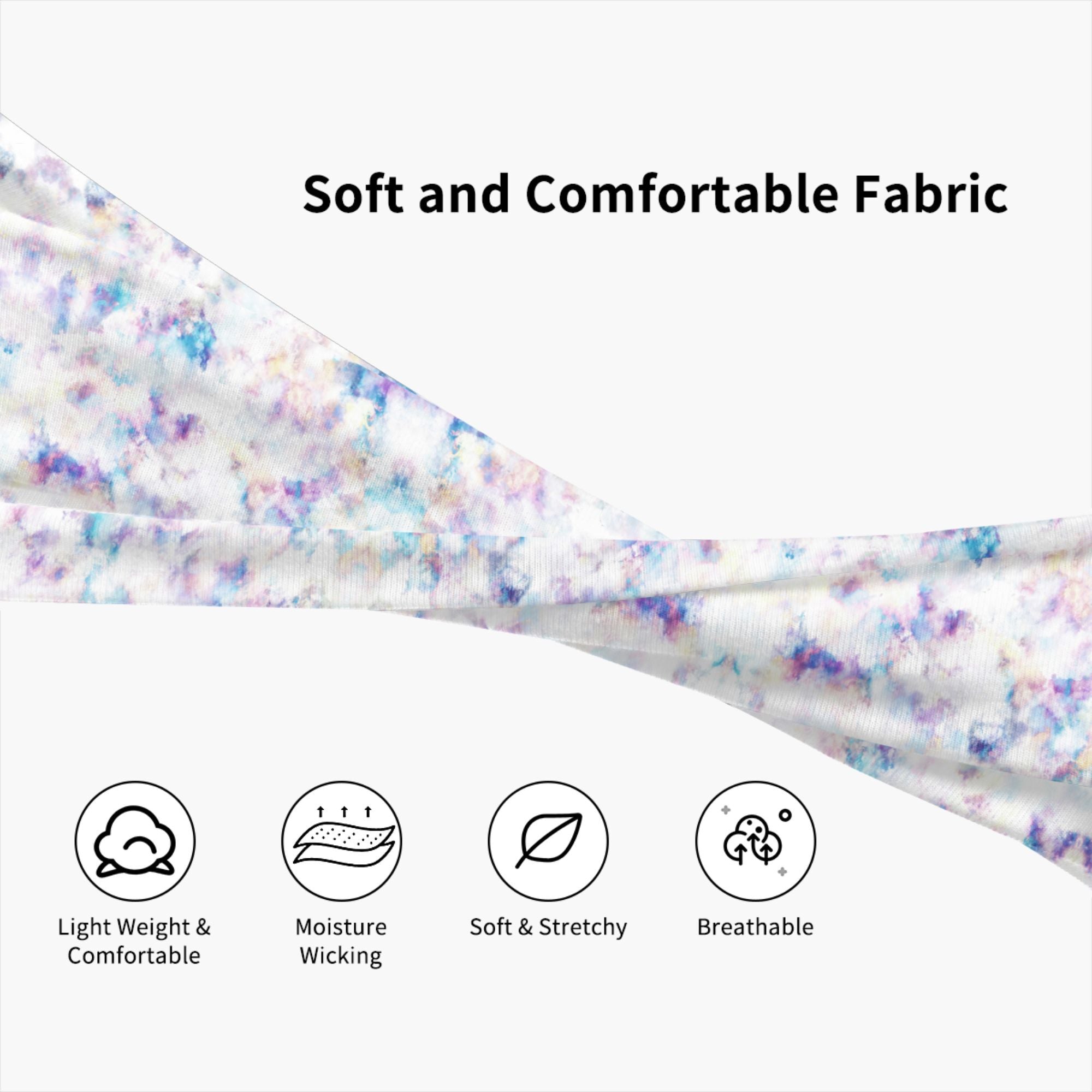Tie Dye Headband Polyester Spandex Blend