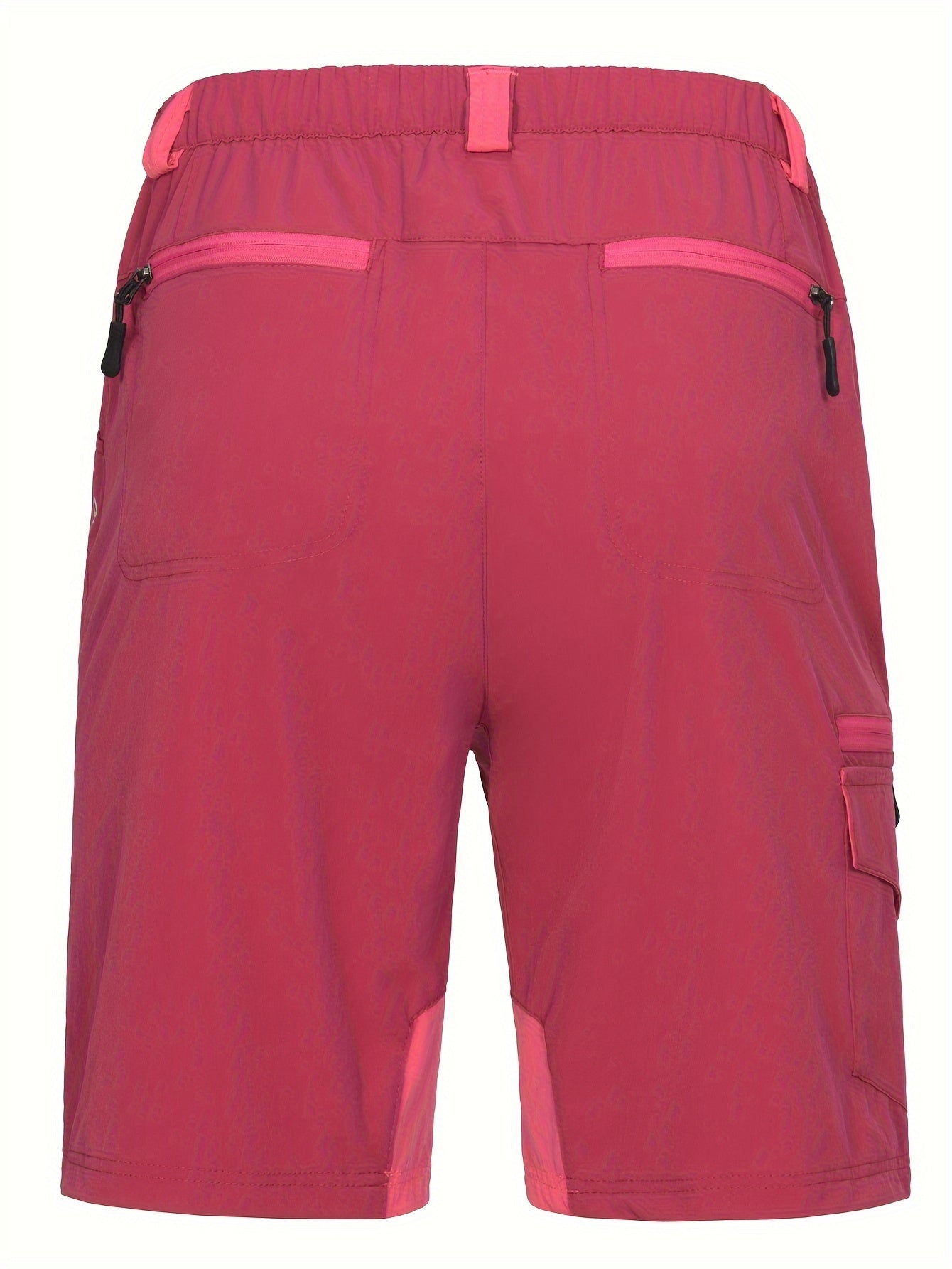 Women's Quick Drying Sports Shorts Zippered Pocket & Elastic Waist