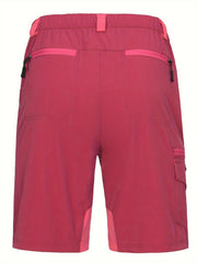 Women's Quick Drying Sports Shorts Zippered Pocket & Elastic Waist