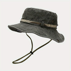 Boonie Hat Washed Cotton Bucket Hat Packable Outdoor Fishing Hat