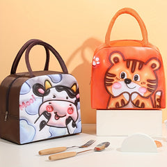 Camping & Picnic Bag Cartoon Pattern Portable Insulated Food Storage Bag