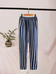 2pcs Toddler Girls PJ Set Casual Collar Sleeve Pants Pajama Set