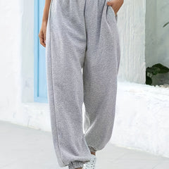 Women's High Waist Elastic Sweatpants