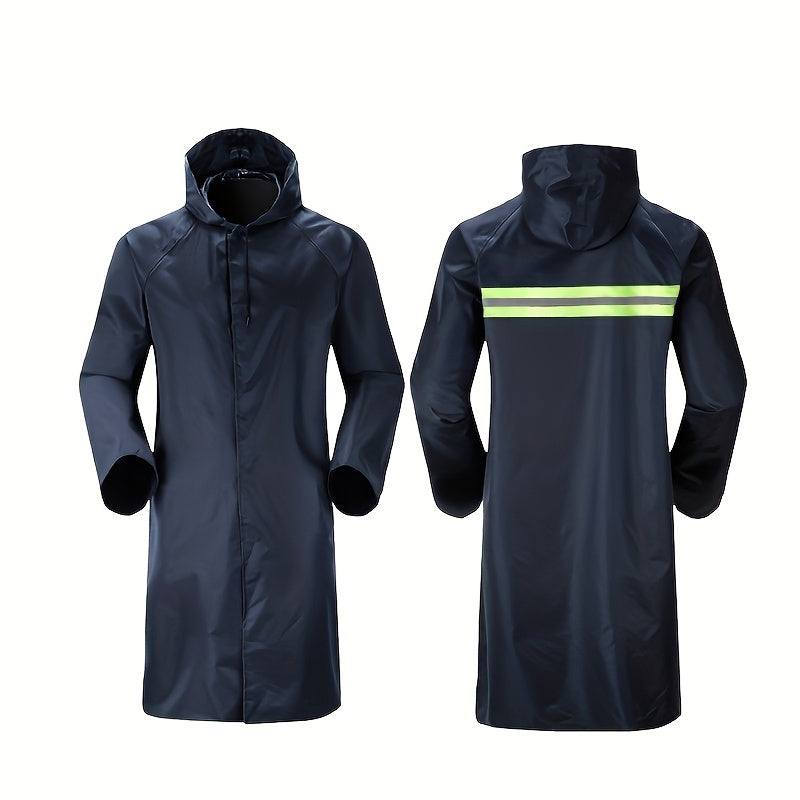 Adult Reflective Poncho Raincoat Full Body Rainproof Outdoor Windbreaker