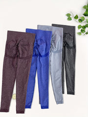4pcs High Waist Seamless Workout Leggings Yoga Tight Pants Women's Activewear