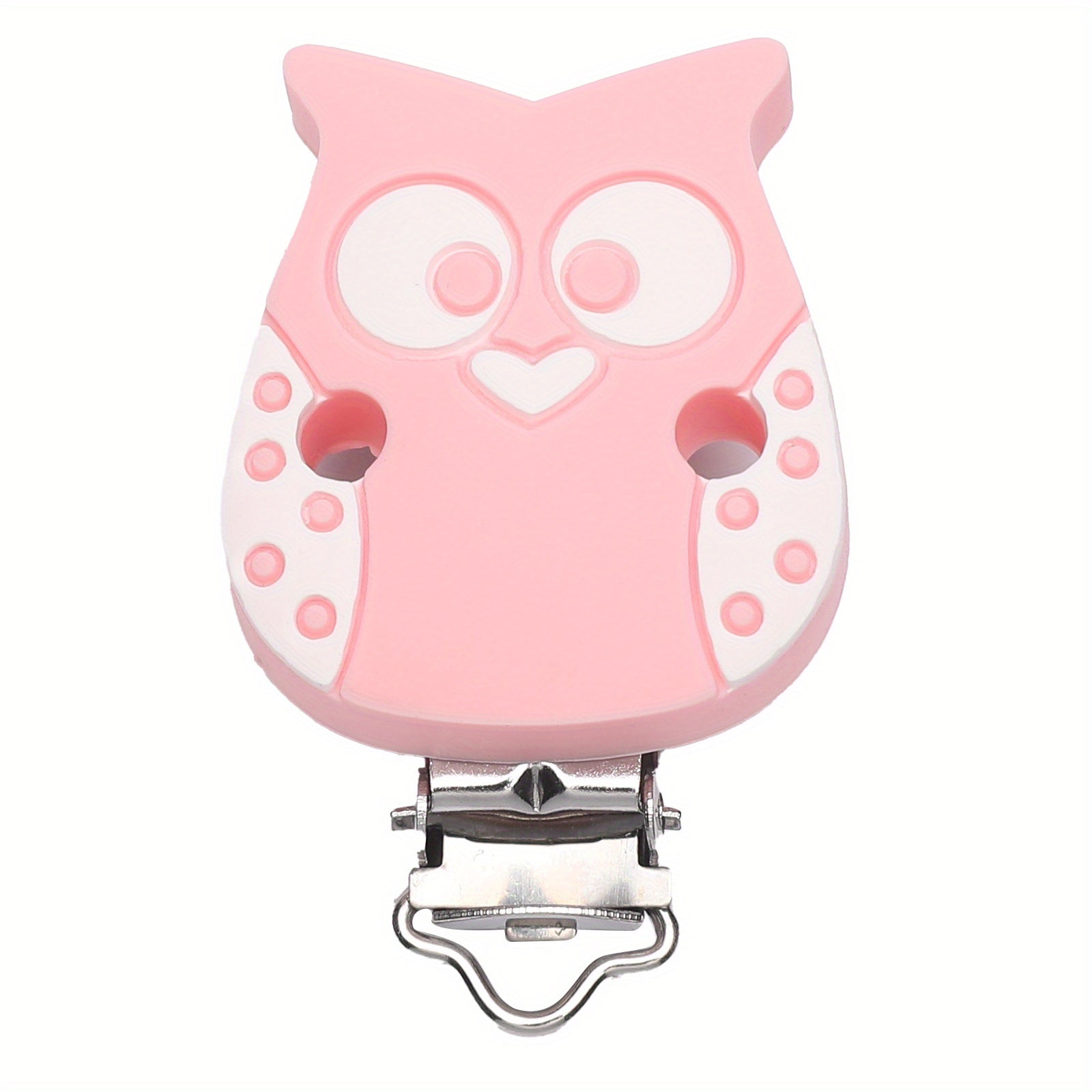 Silicone Owl Pacifier Clip for Babies 0-24 Months