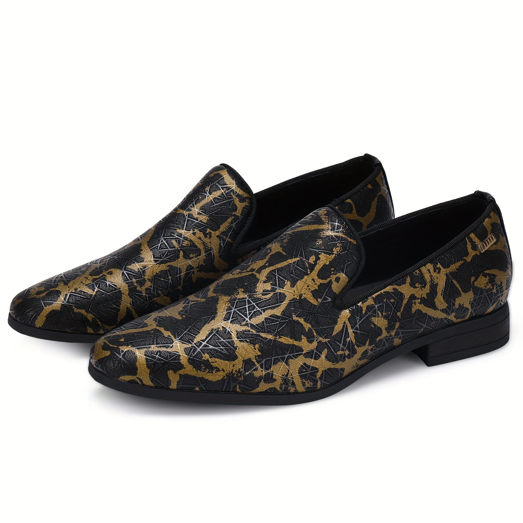 Men's Leopard Print Loafers Smart Casual Walking Shoes