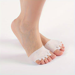 3 Pairs Silicone Forefoot Pad Toe Separators for Night and Home Use