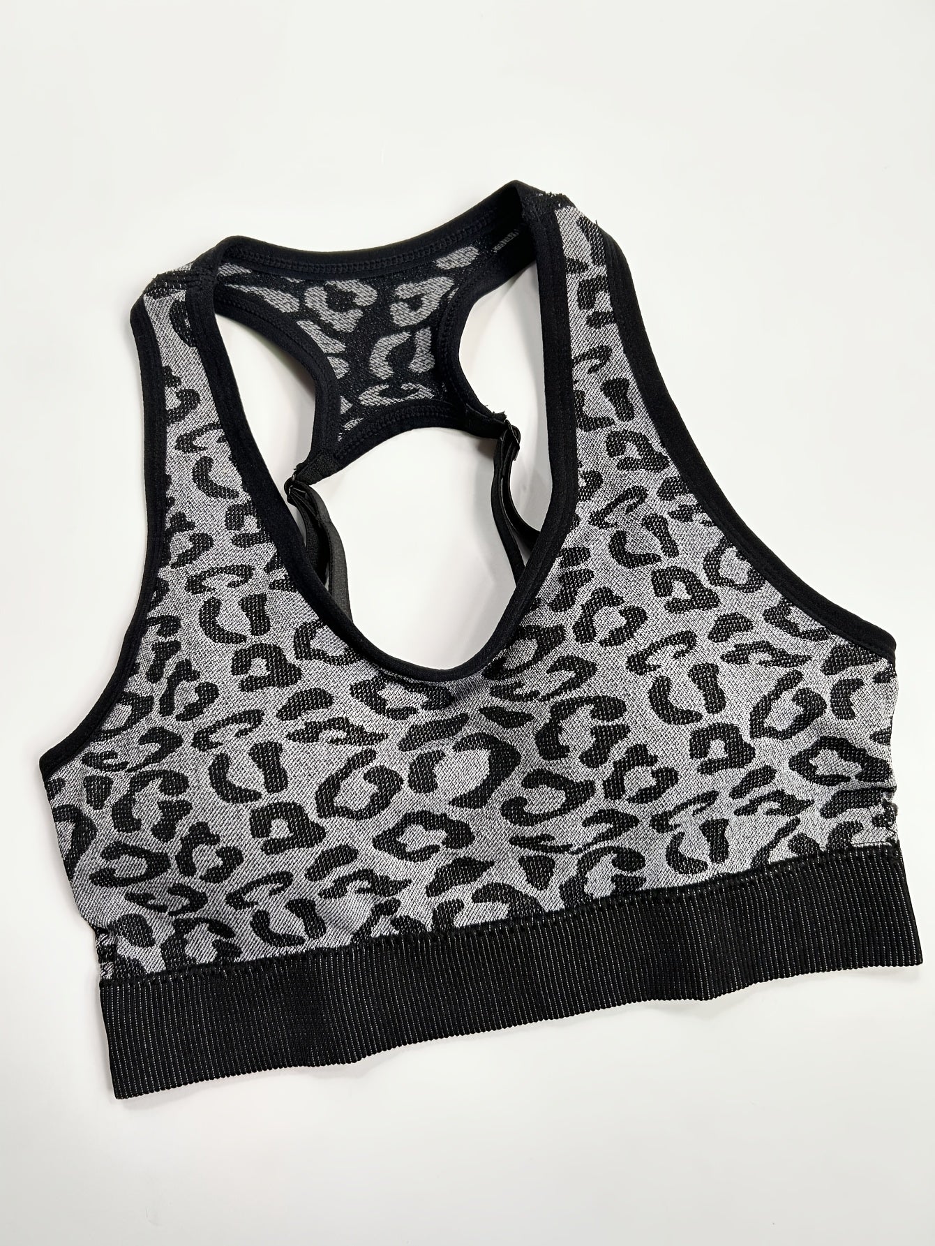 Leopard Print Sports Bra Sleeveless Tank Top Women's Activewear