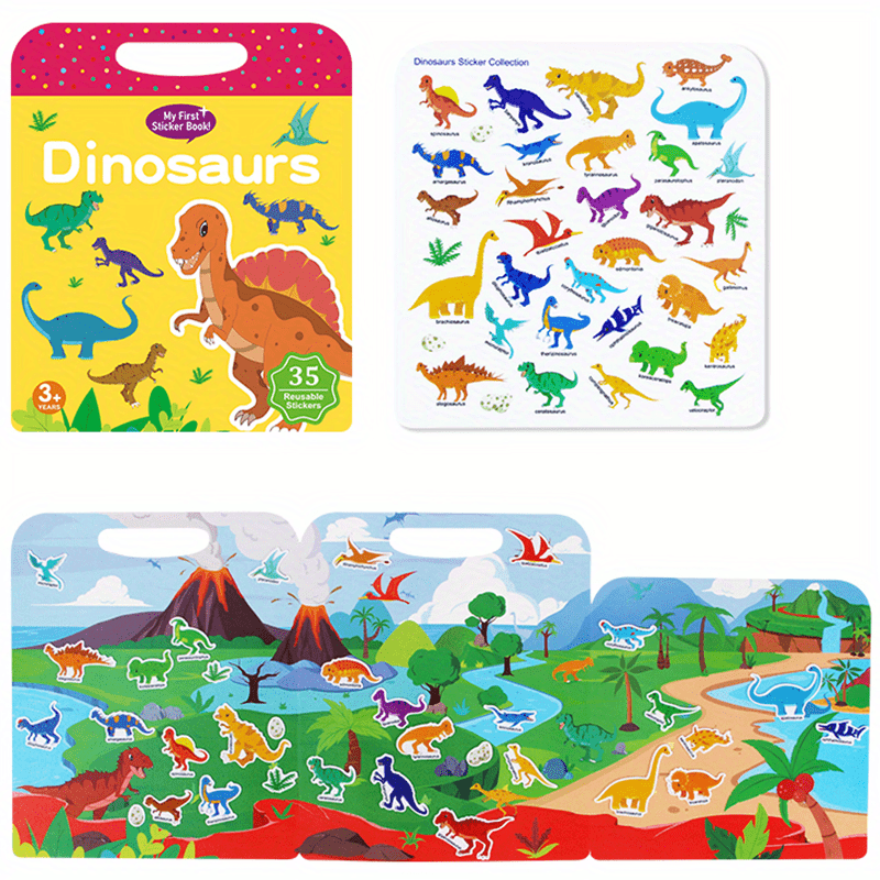 Reusable Sticker Book For Kids, Washable Stickers, Christmas Gift