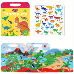 Reusable Sticker Book For Kids, Washable Stickers, Christmas Gift