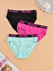 3 Pack Plus Size Panties Set Women's Plus Briefs 3pcs Set