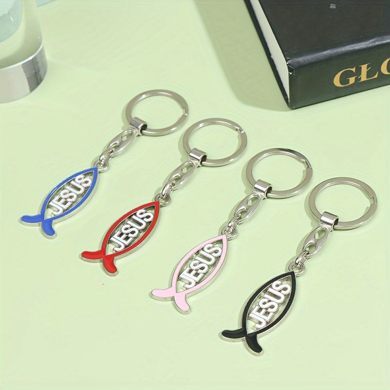 Fish Keychain Metal Charm Pendant Decoration Gift
