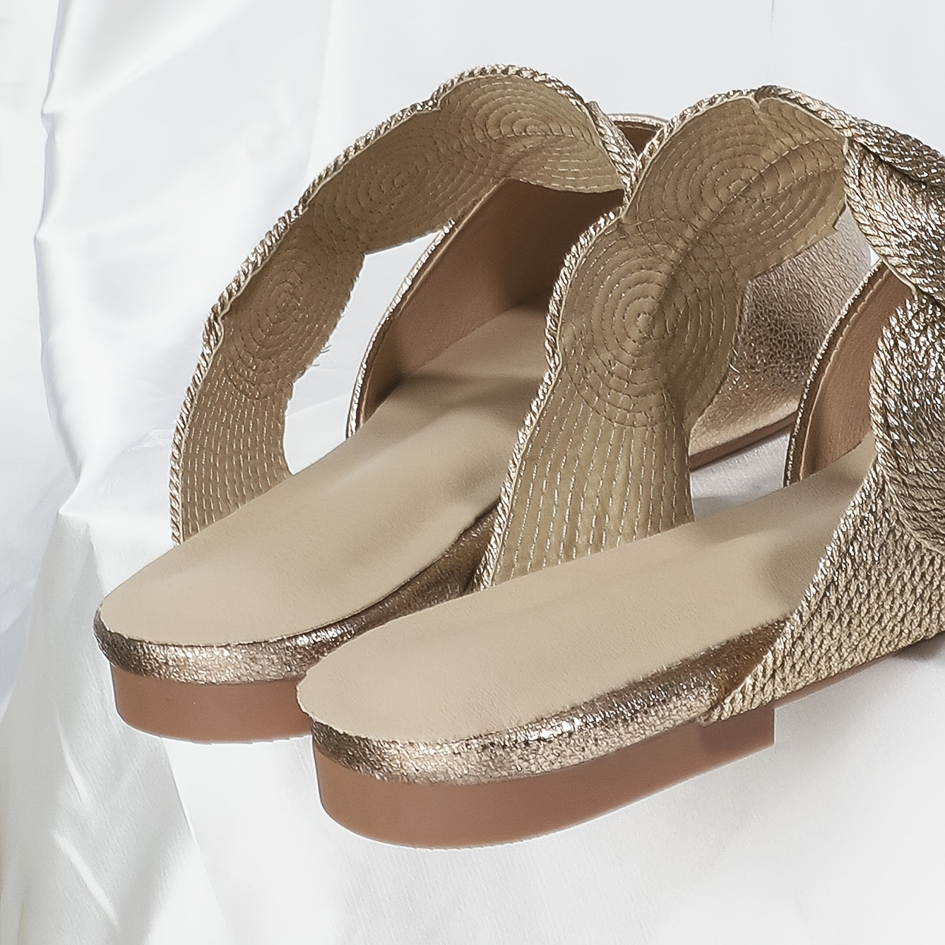 Women's Pointed Toe Flat Mules Slippers