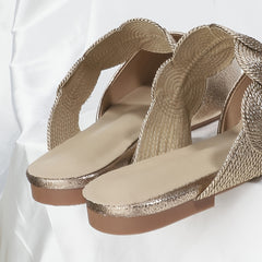 Women's Pointed Toe Flat Mules Slippers