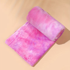 Crystal Soft Tie dye Short Plush Fabric for DIY Clothing