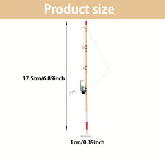 Mini Wooden Fishing Rods Set - Dollhouse 1:12 Scale Mini Models