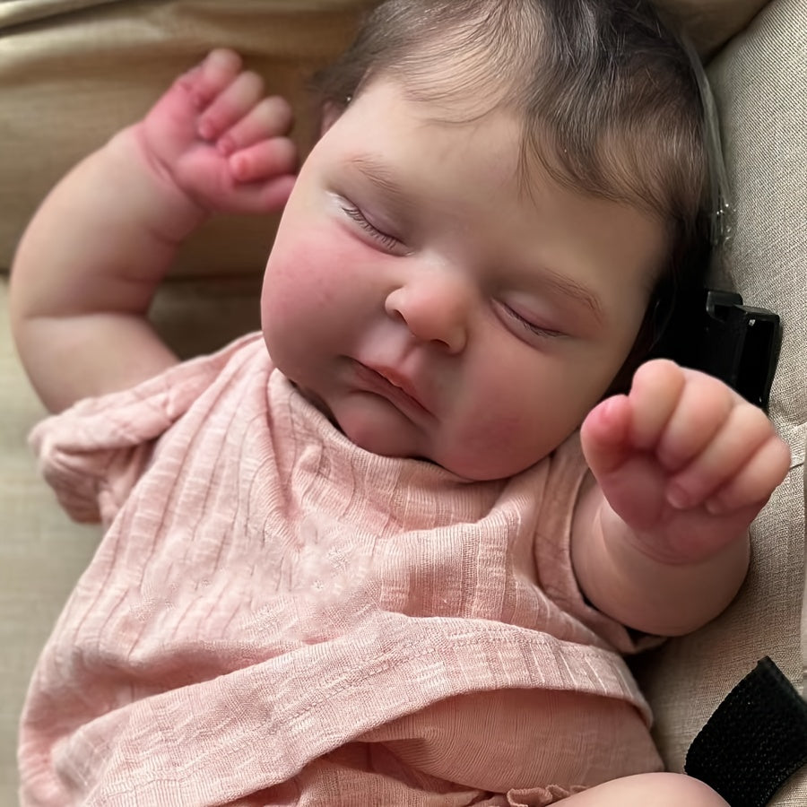 19 Inch Realistic Reborn Baby Doll Sweet Vinyl Sleeping Doll