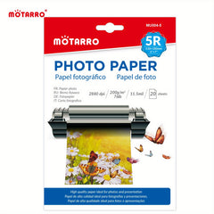 20 Sheets Inkjet Photo Paper 5 x 7 2880dpi Glossy Dye Ink Photographic Paper