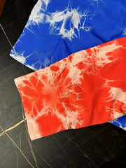 2pcs Tie Dye Hip Lifting Yoga Shorts for Women