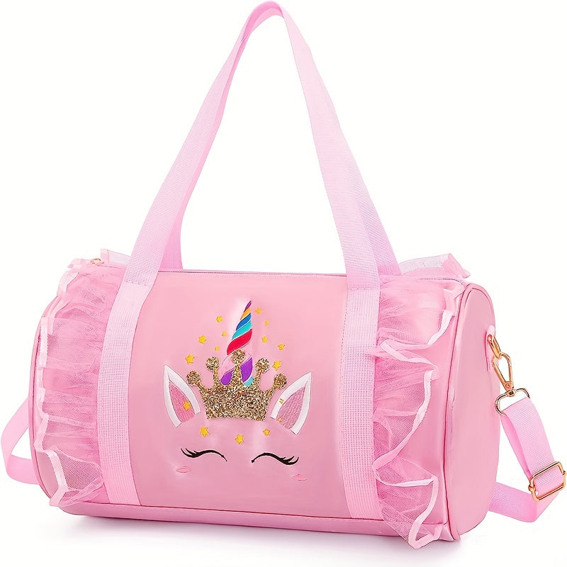 Girls Ballet Dance Duffel Shoes Dancewear Handbag Tote Bag