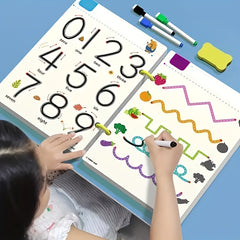 Interactive Educational Maze Game Activity Book with Watercolor Paper