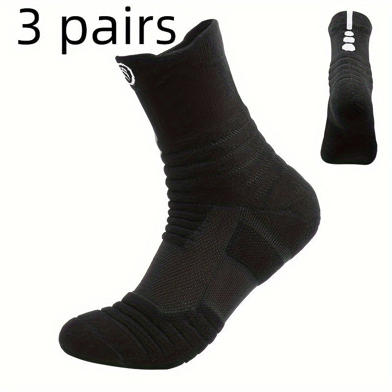 3 Pairs Warm Fleece Athletic Socks Sports Cycling Hiking
