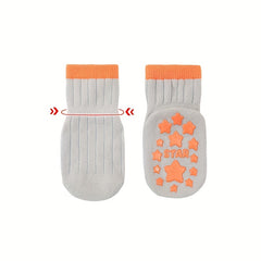 5 Pairs Knit Floor Socks for Toddler Boys Girls