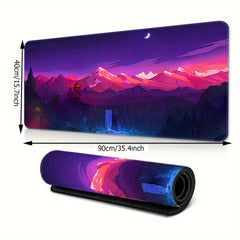 Purple Mountain Pattern Mouse Pad for Gamers