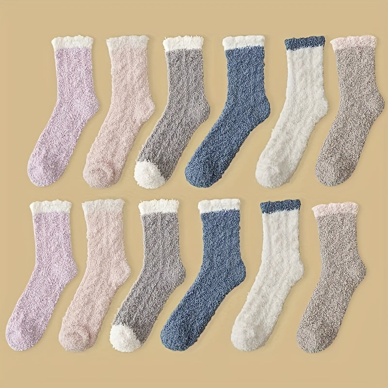Thickened Warm Fuzzy Socks For Women Fluffy Cozy Socks